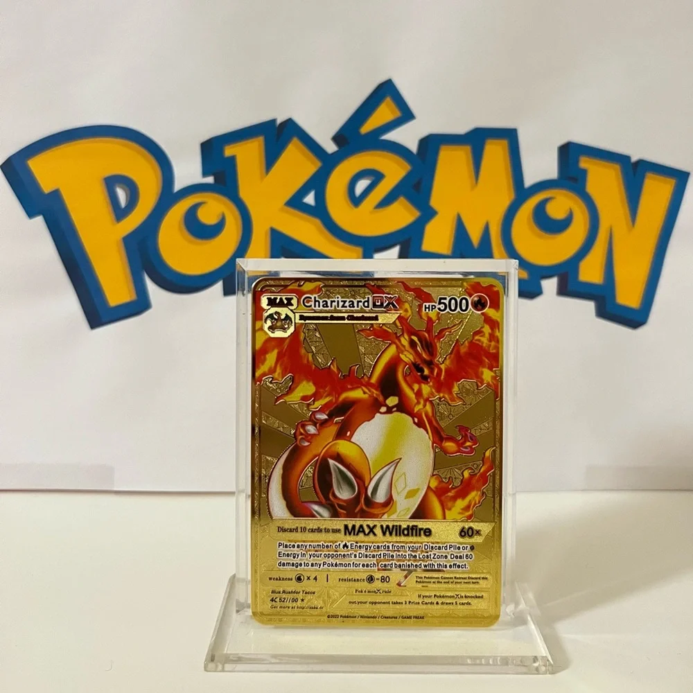 charizard pokemon card metal PKMN 3D Metal Card ChzRd – Jawas Junkyard
